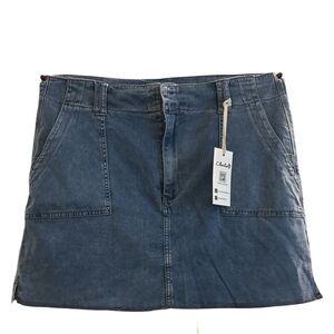 CHARLIE B Blue Denim Mini Skirt